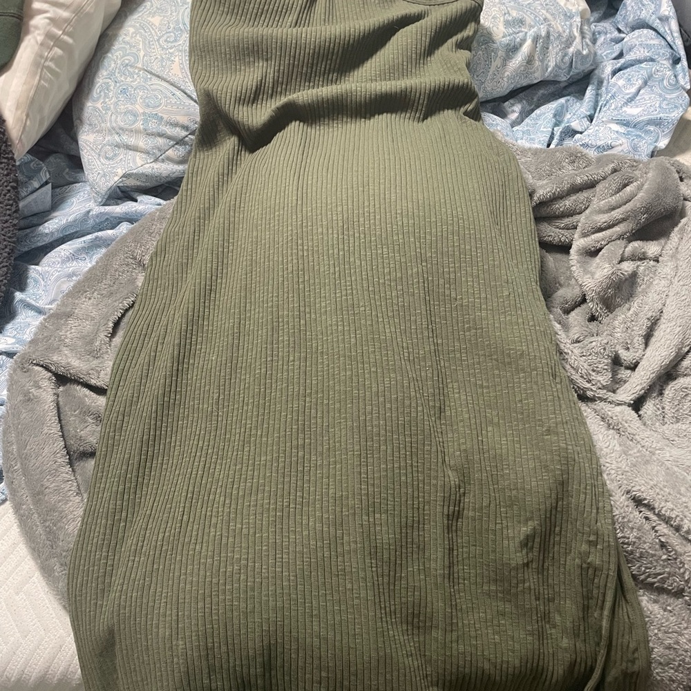 Old Navy Sage Ribbed Dress